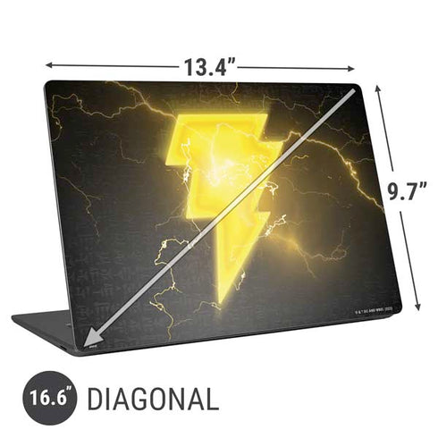 DC Comics Black Adam Lightning Bolt Universal Laptop 16.6in (13.4 x 9.7in) Skin